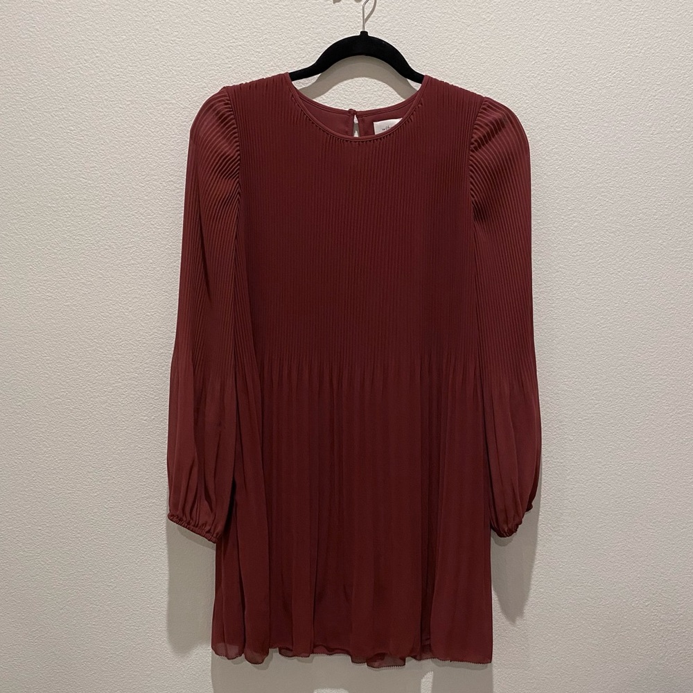Aritzia Daydreamer Mini Dress Garner Red XS Wilfred